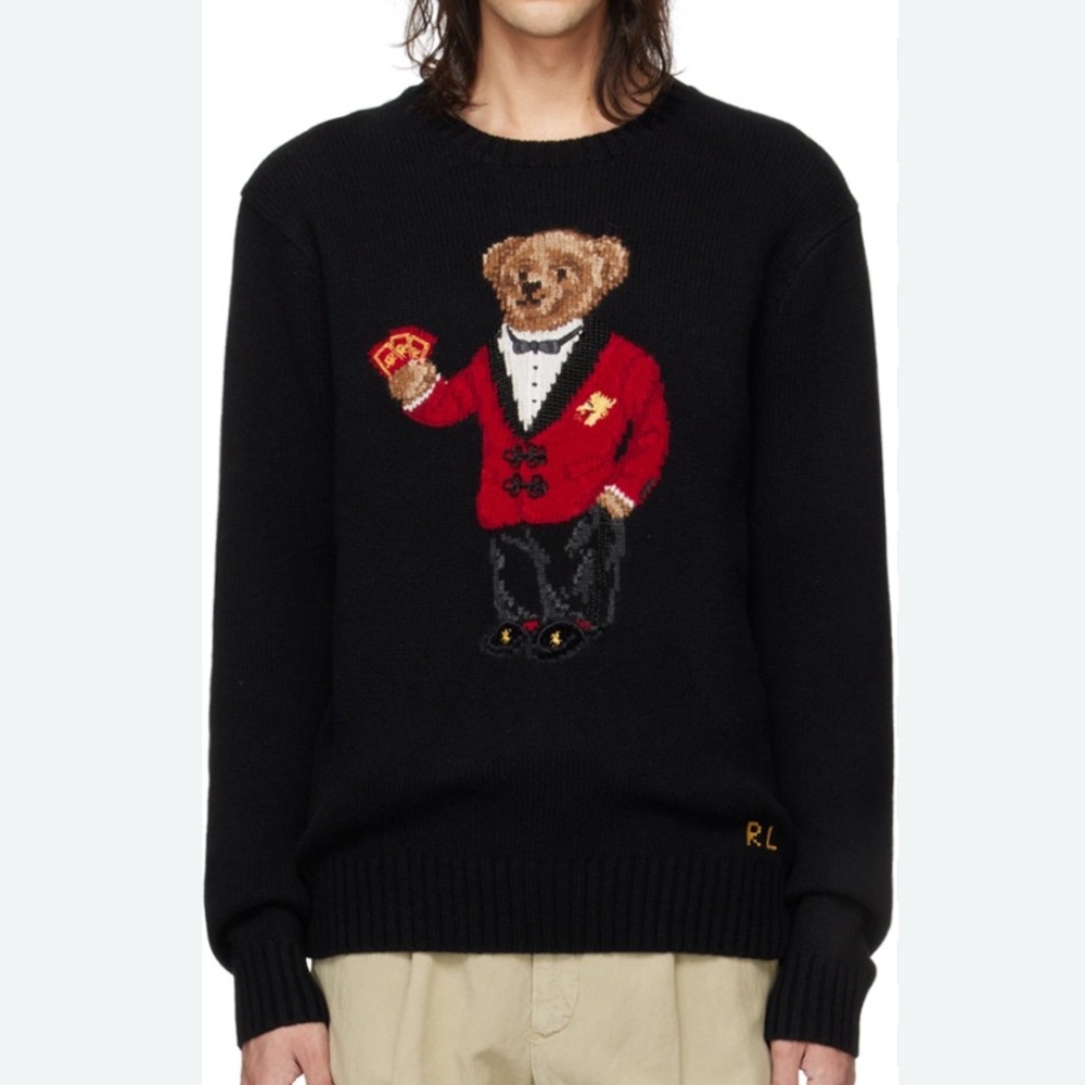 Polo Ralph Lauren Bear Knit Lunar New Year Polo Bear Sweater S - Picture 6 of 6